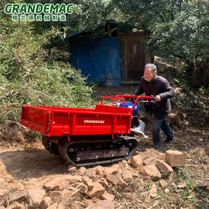 Mini-rupsdumper 400kg rupstransporter met Yamaha-motor voor boomgaard en heuvelachtig terrein
